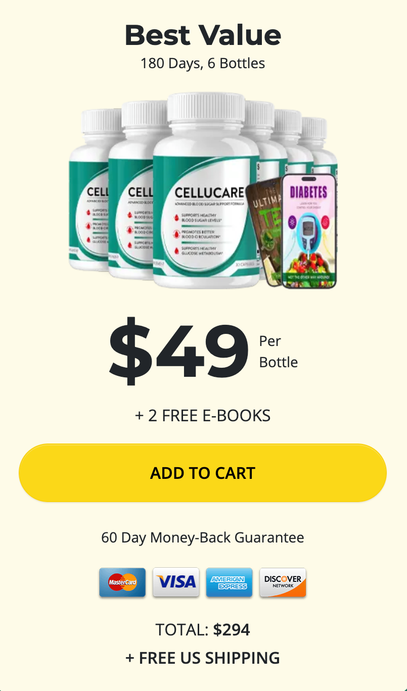 CelluCare Buy 6 Bottles